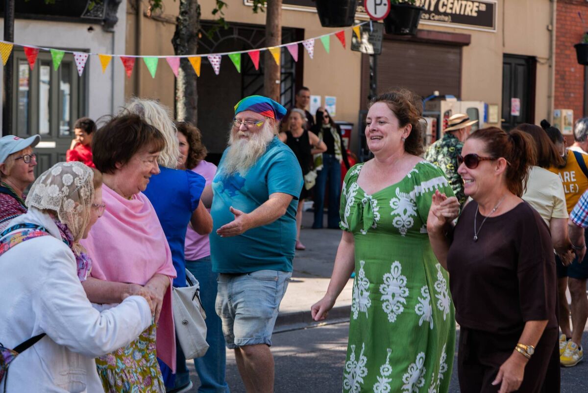 Dancing at the Blackpool Block Party. 
