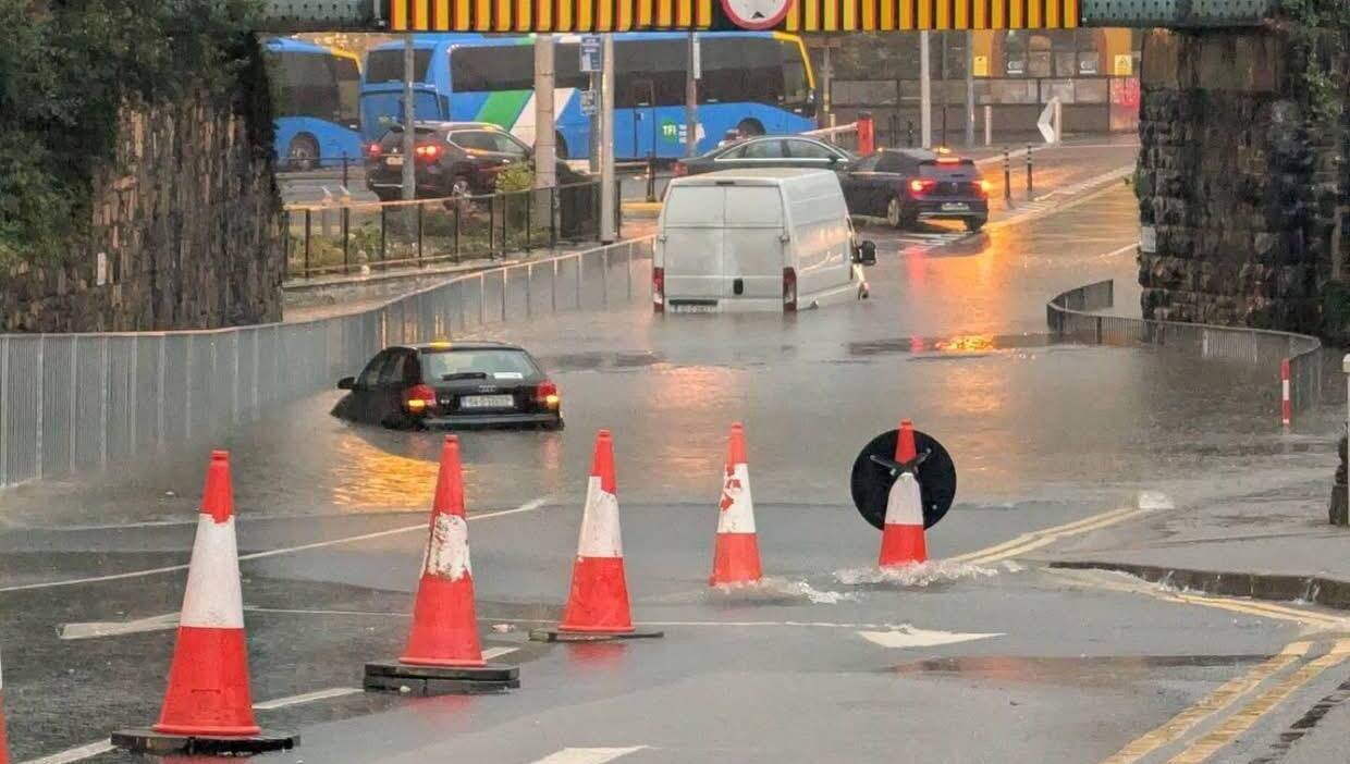 Flash floods developed rapidly in Killarney on August 27 2026. Picture: Kerry County Council - Comhairle Contae Chiarraí/X