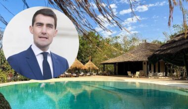 The Maison Fimela hotel in Senegal, where Jack Chambers (inset) stayed on his Patrick's Day trip to Africa. Picture: TripAdvisor