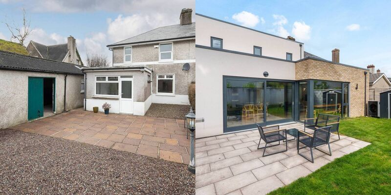 The garden of Adare 26 Beaumont Crescent in 2021 vs 2026