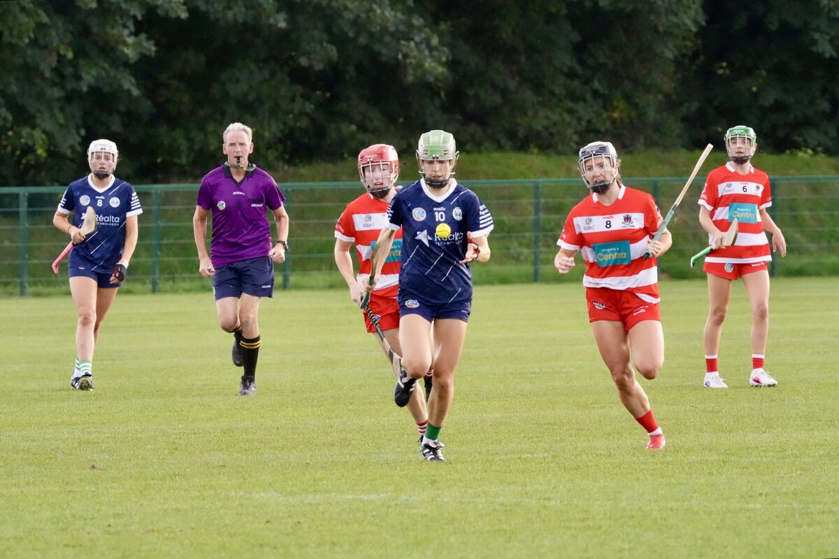 Ballincollig’s Sorcha McCarthy makes a burst towards goal during their championship clash with Courcey Rovers at Ballinora. Picture: Noel Sweeney