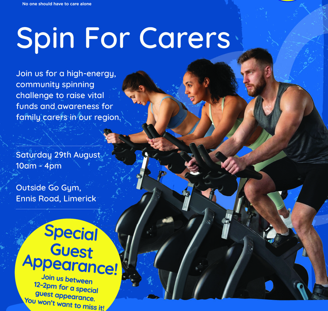 Family Carers Ireland Launches "Spin for Carers" Fundraising Challenge in Limerick