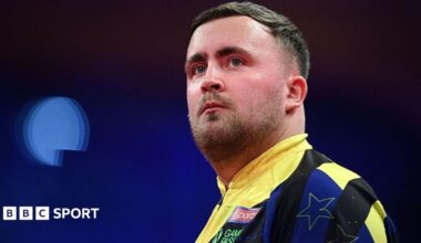 Luke Littler at the World Matchplay
