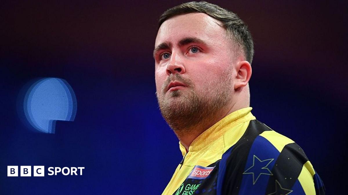 Luke Littler at the World Matchplay