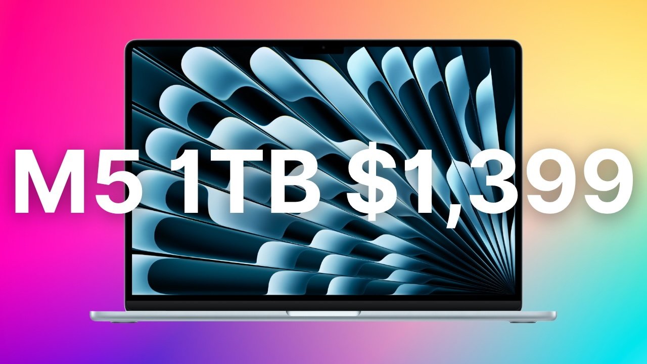 Save $200 on 1TB Apple M5 MacBook Air with Month-End Deal