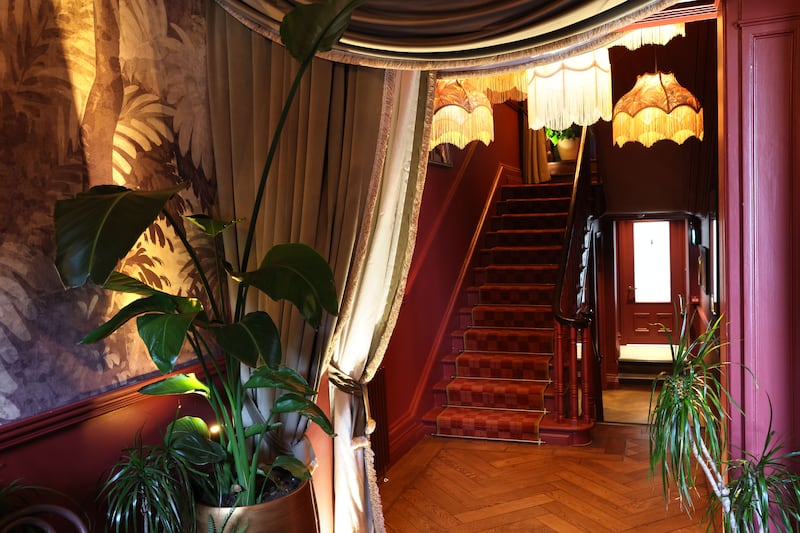 The lobby of Osteria Nove in Malahide. Photograph: Dara Mac Dónaill
