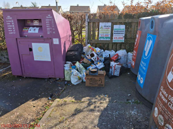 Limerick city clothes banks removed following widespread illegal dumping