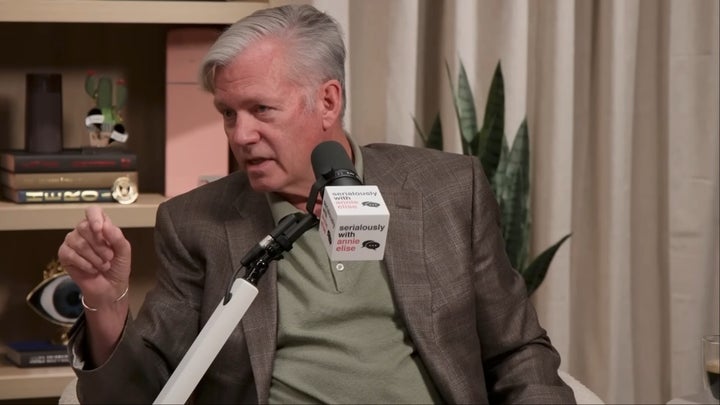 Chris Hansen appearing on the "SERIALOUSLY" podcast to discuss the upcoming A24 film "Primetime."