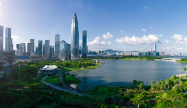 Aerial view of Shenzhen