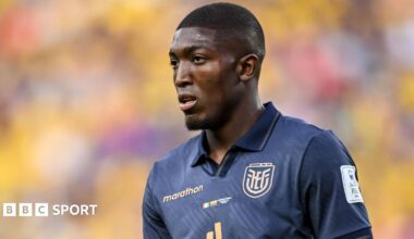 Joel Ordonez of Ecuador looks on during the FIFA World Cup 2026 Group E match between Cote D'Ivoire and Ecuador at Philadelphia Stadium
