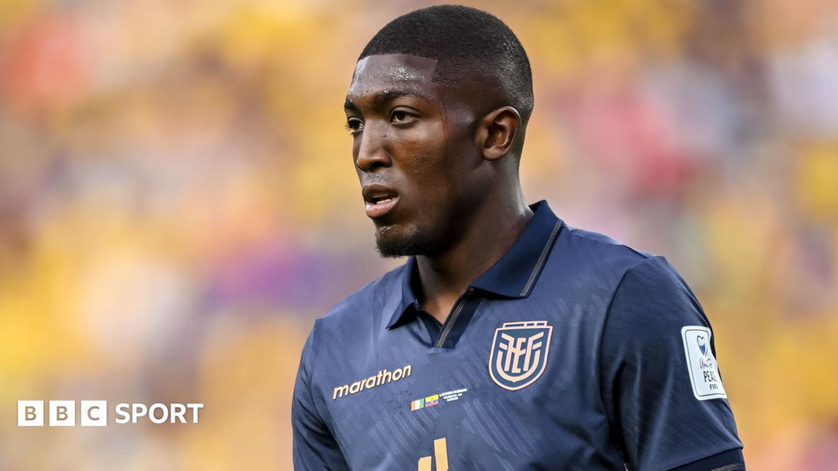 Joel Ordonez of Ecuador looks on during the FIFA World Cup 2026 Group E match between Cote D'Ivoire and Ecuador at Philadelphia Stadium