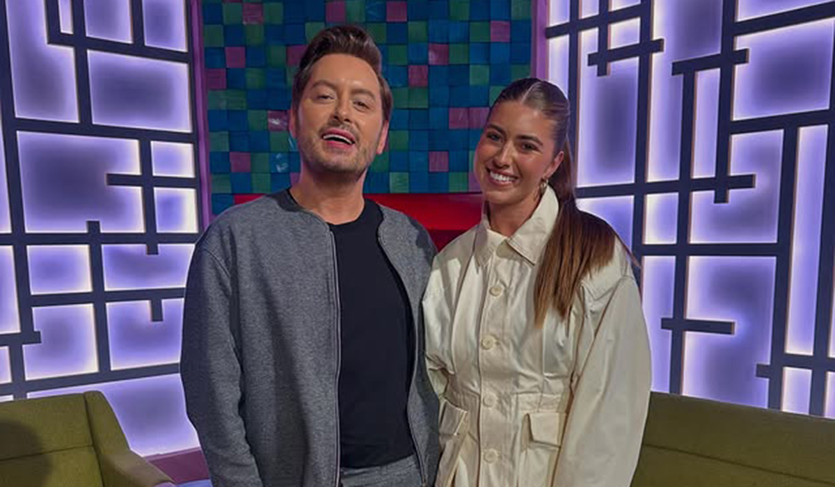 Faye Shortt and Brian Dowling on The Six O'Clock Show. Pic: Faye Shortt/Instagram