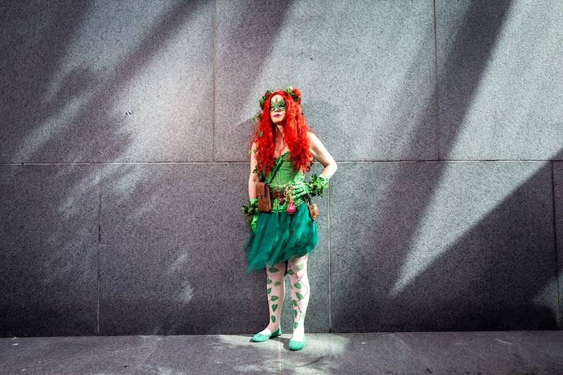 Lisa Paver from Banbridge, Co Down, dressed as Poison Ivy at Comic Con. Photograph: Tom Honan