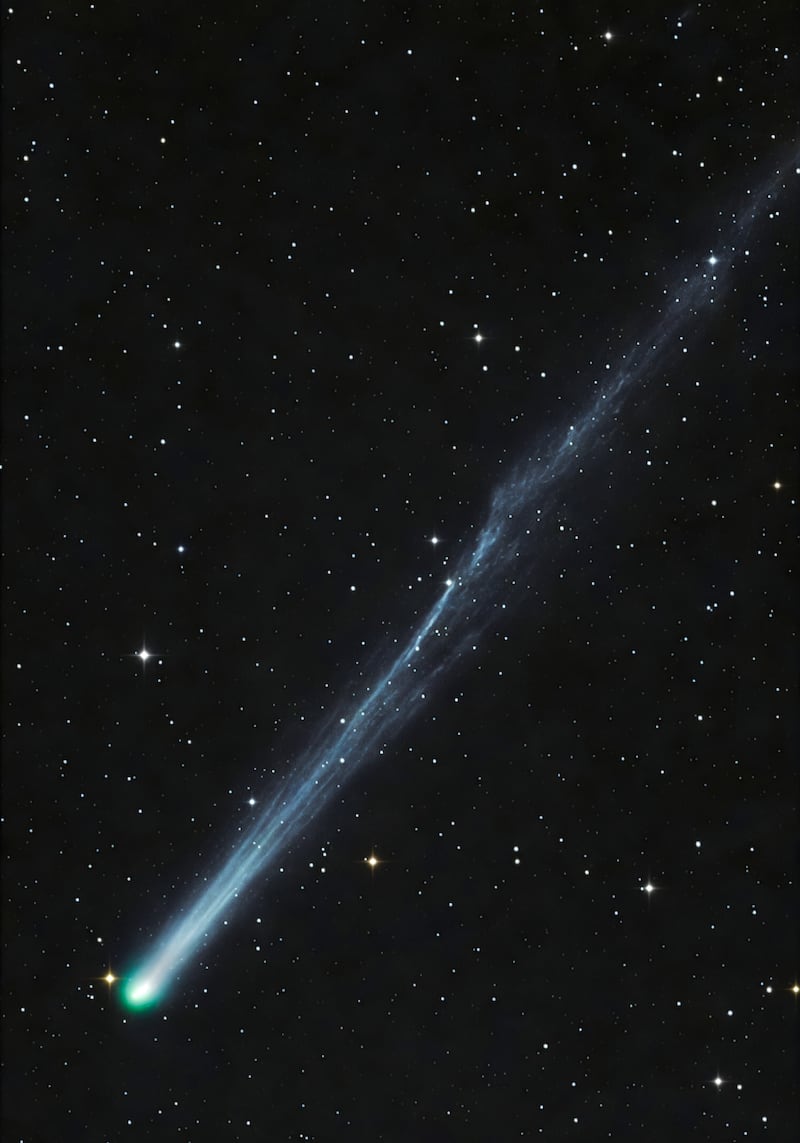 Runner-up in the Out of this World category, Comet R3 Panstarrs. The image of the comet was photographed from the cliffs at Portrane, Co Dublin. Photograph: Anthony Lynch