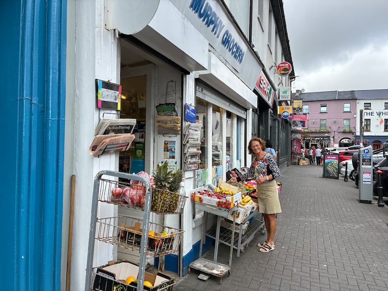 Sheila Murphy outside her shop. Photograph: Áine Ryan