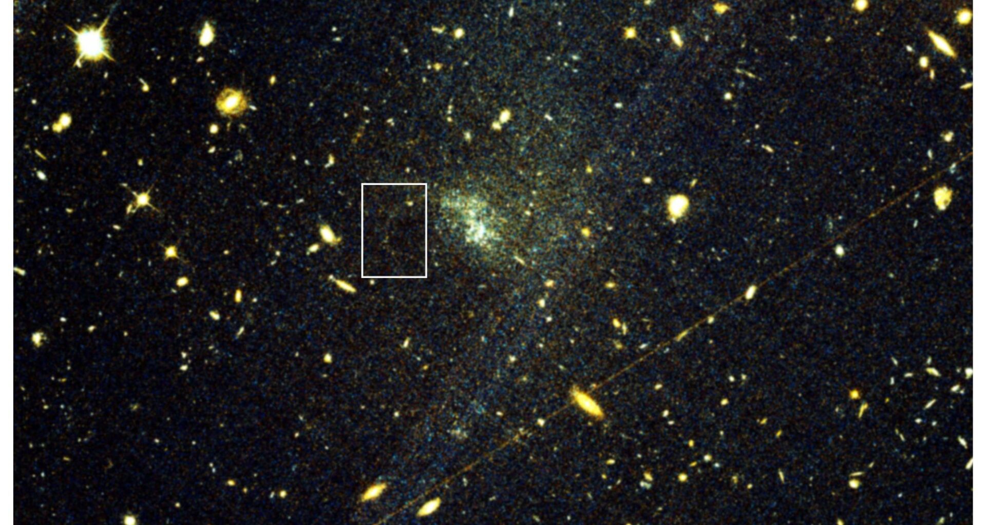 Chance gaze at old Hubble Telescope image leads to discovery that could reveal dark matter's secrets