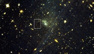 Chance gaze at old Hubble Telescope image leads to discovery that could reveal dark matter's secrets