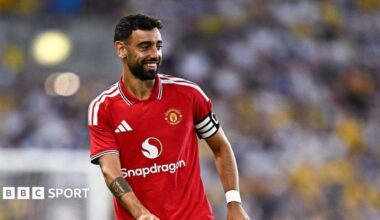 Manchester United skipper Bruno Fernandes
