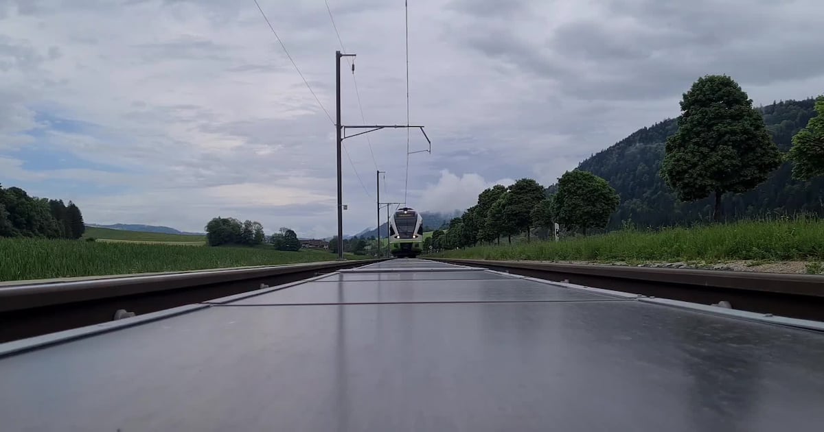 Is that a solar farm, or a train track? In one Swiss town, it’s both – The Irish Times