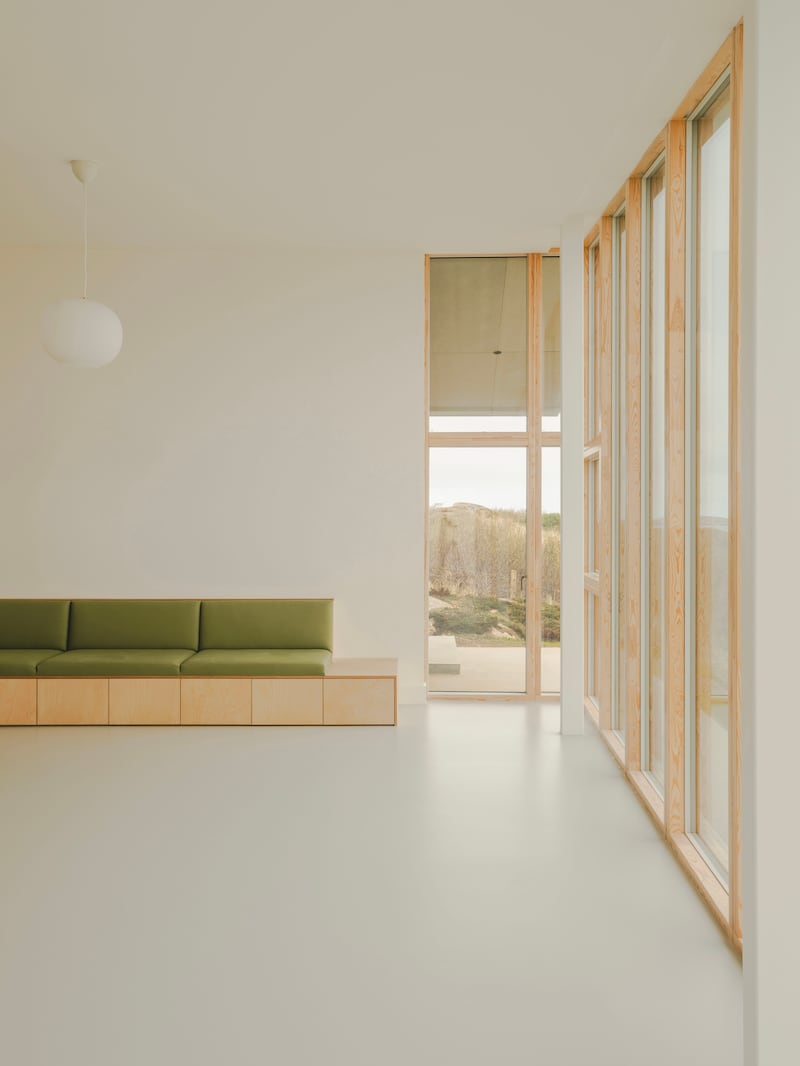 'The interior is a calm, almost gallery-like space, which does not detract from or compete with the views.' Photograph: Peter Molloy