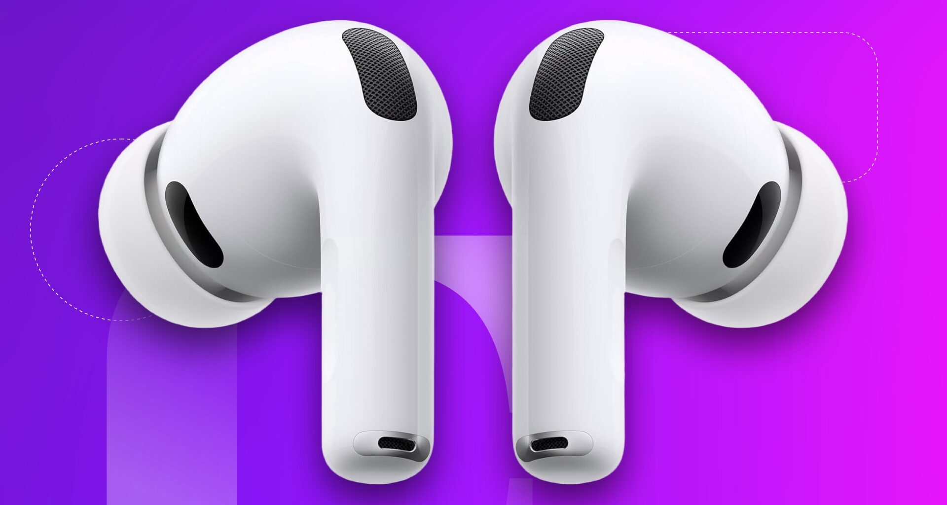 White Airpod pro 3 against CNET commerce background.