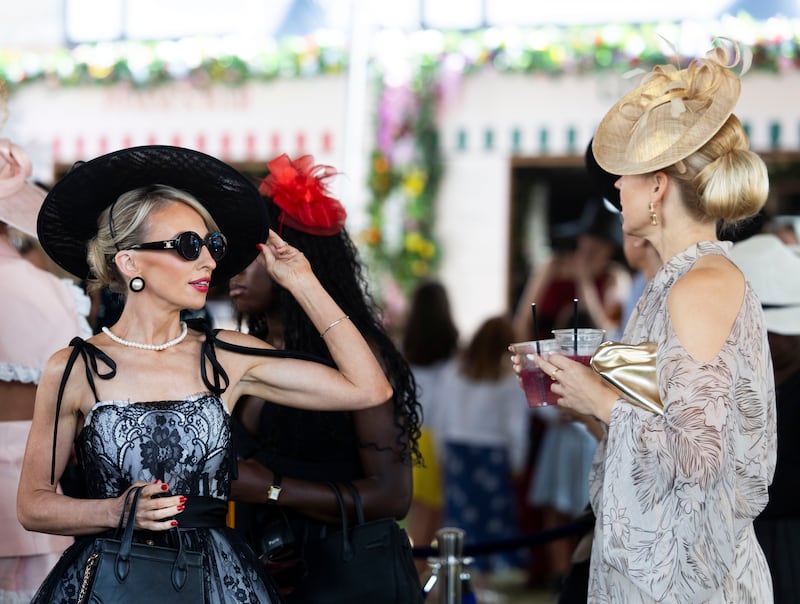 An array of headpieces were sported by Ladies Day best dressed entrants. Photo: Sam Boal/Collins Photos 

