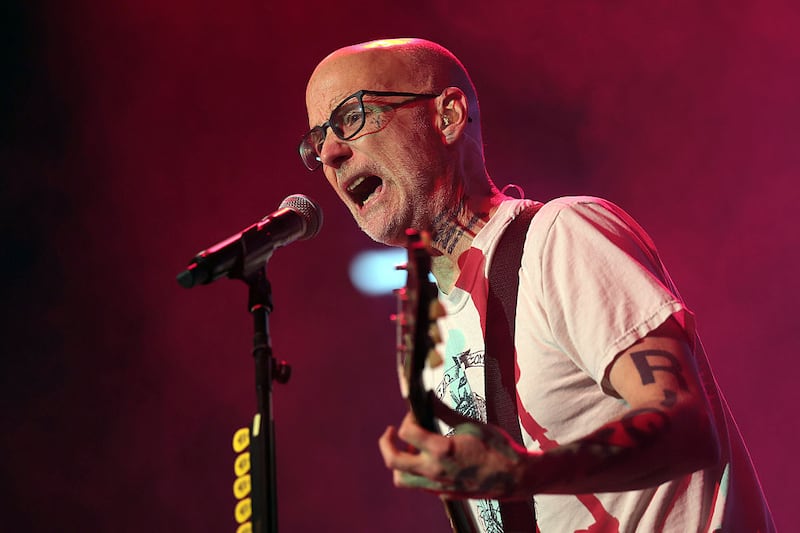 Moby performing at Coachella in Indio, California, earlier this year. Photograph: Arturo Holmes/Getty Images for Coachella