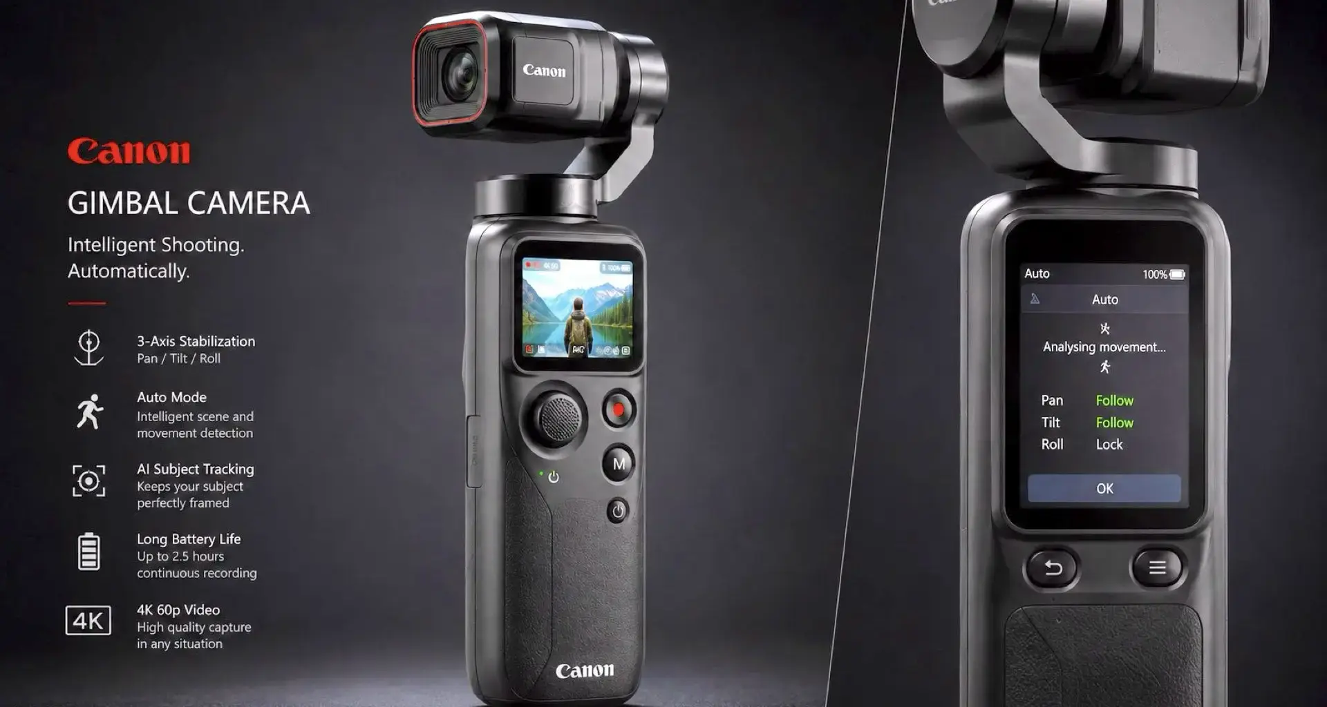 Canon Keeps Adding Intelligence to Its Unreleased Gimbal Camera