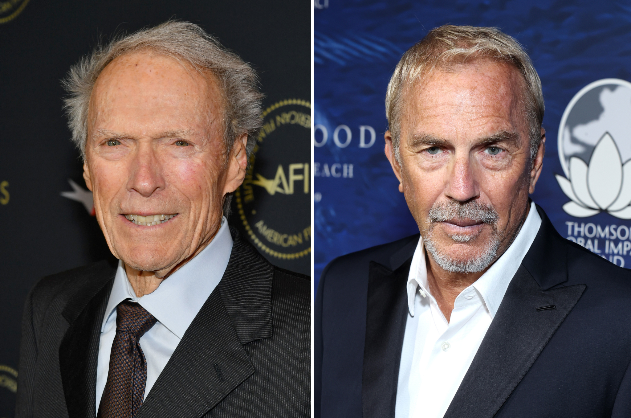Clint Eastwood (left) once sent Kevin Costner (right) home after he wouldn’t come out of his trailer