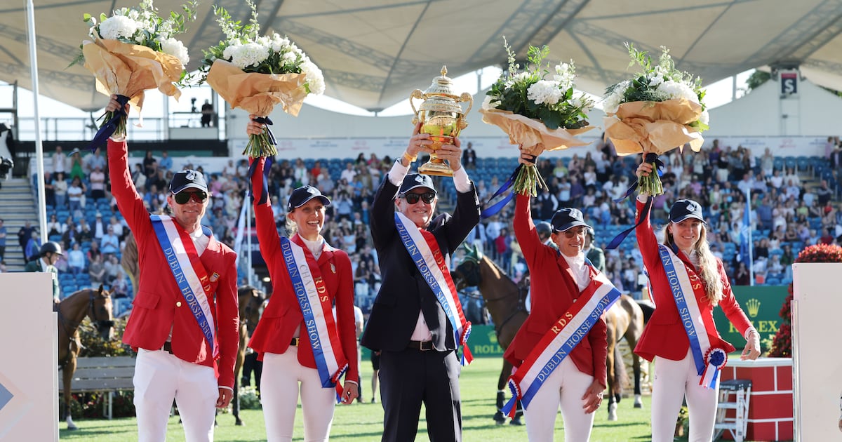 United States beat Ireland to lift Aga Khan trophy in centenary of Nations’ Cup – The Irish Times