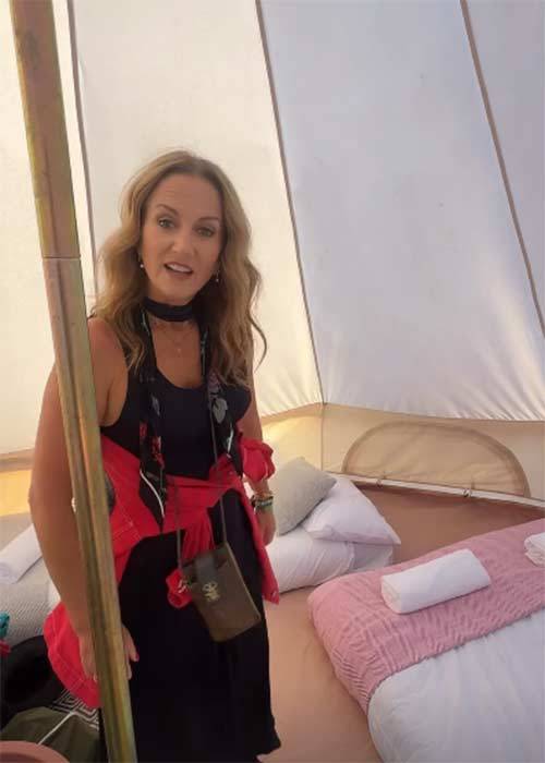 Lorraine Keane has nightmare tent fail at Electric Picnic. Pic: Lorraine Keane Instagram
