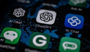 This illustration picture shows the AI (Artificial Intelligence) smartphone app ChatGPT surrounded by other AI App in Vaasa, on June 6, 2023.