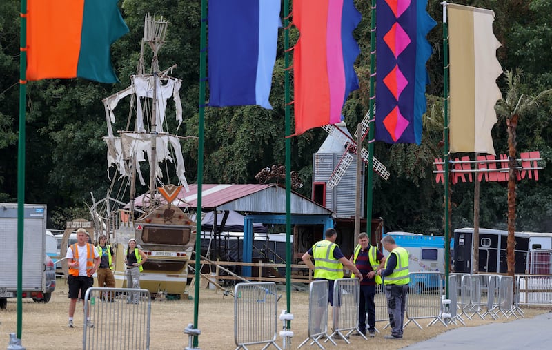 Preparations under way for Electric Picnic 2026. Photograph: Colin Keegan/Collins