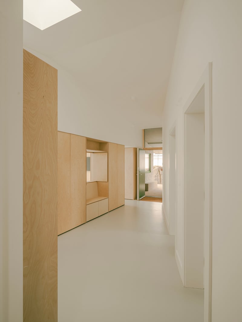 'A central cavernous space, designed as a contrast to the open living spaces.’ Photograph: Peter Molloy