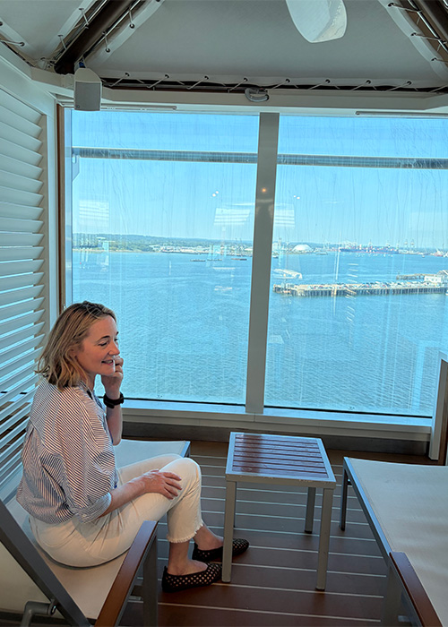 Ciara Elliott on Princess Cruise. Pic: Supplied
