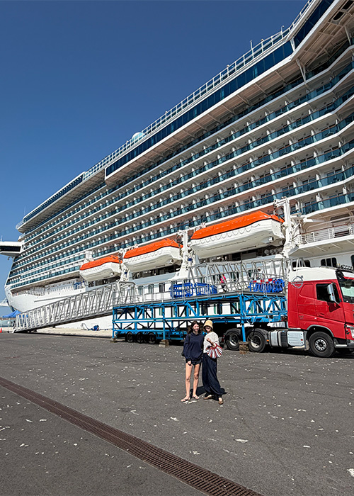Ciara Elliott on Princess Cruise. Pic: Supplied