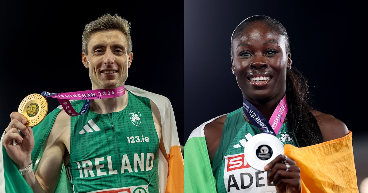 Mark English wins gold, Rhasidat Adeleke wins silver on unforgettable night for Irish athletics – The Irish Times