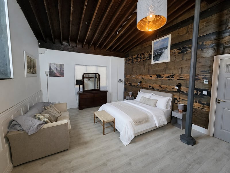 One of four bedrooms