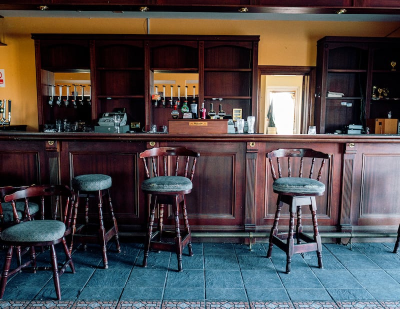 The hotel's bar. Photograph: Ciarán MacChoncarraige