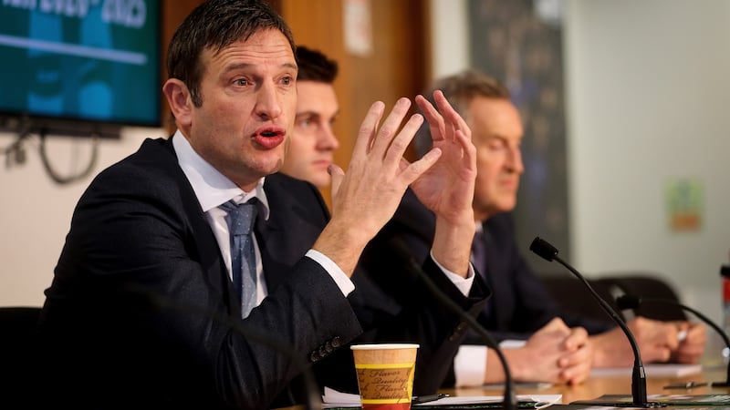 Noel Mooney, formerly of the FAI and now CEO of the Welsh FA, asked Uefa delegates on Thursday if any of them had faith in Gianni Infantino. Photograph: Oisin Keniry/Inpho