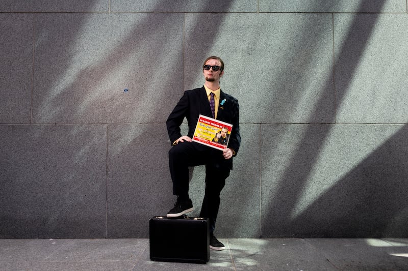 Nathan Condren from Tallaght as Saul Goodman. Photograph: Tom Honan