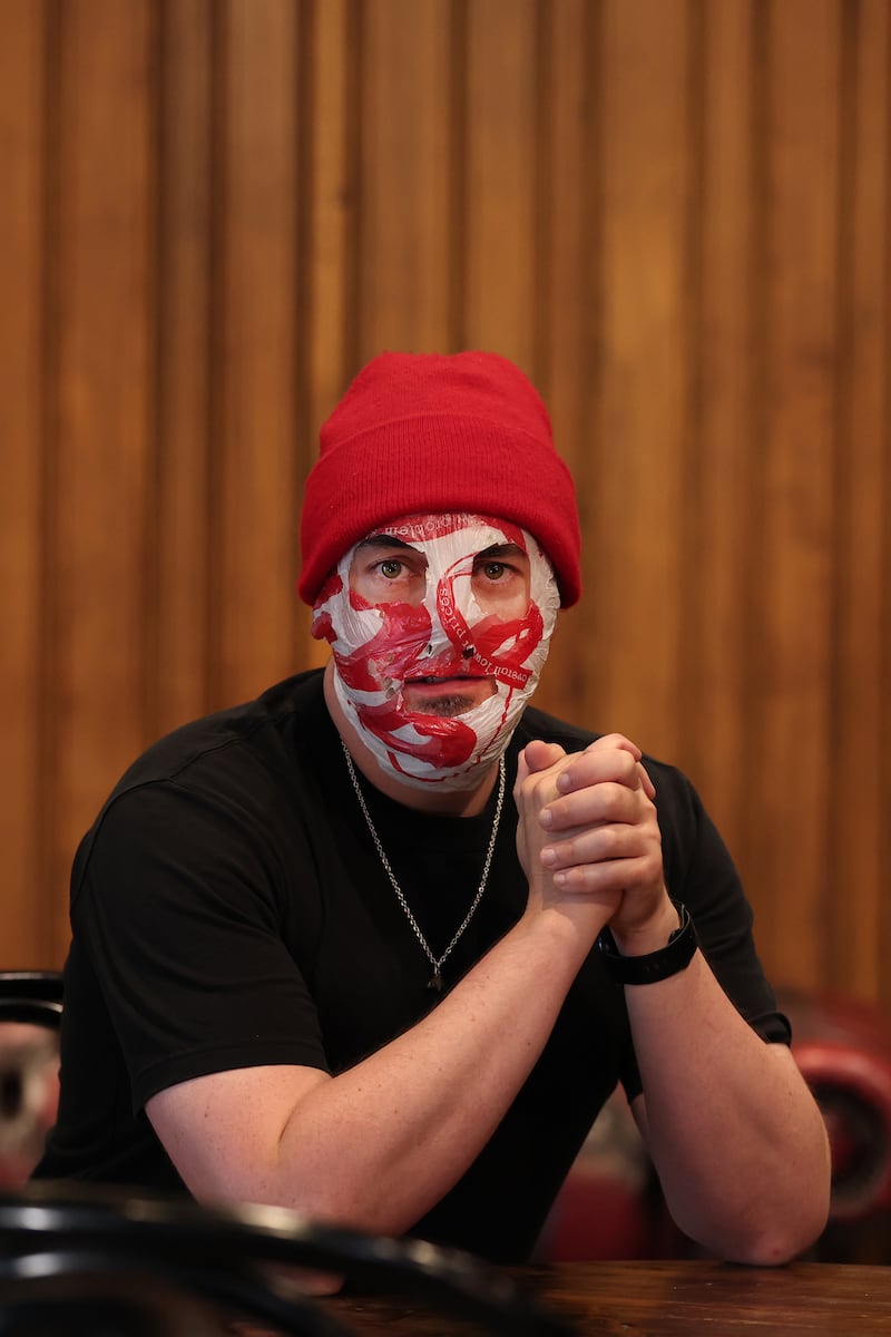Blindboy at the Abbey Theatre in Dublin. Photograph: Clodagh Kilcoyne