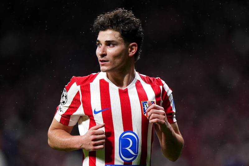 Atletico Madrid's Julian Alvarez is linked with Arsenal. Photograph: Bradley Collyer/PA Wire