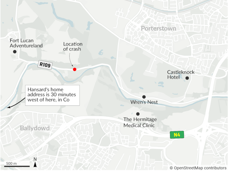 Hansard crash Saturday
