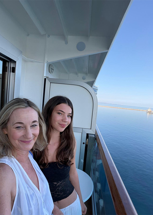 Ciara Elliott on Princess Cruise. Pic: Supplied