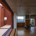 © Trieu Chien 100 Windows House / Inrestudio - Interior Photography, Wood, Balcony, Concrete
