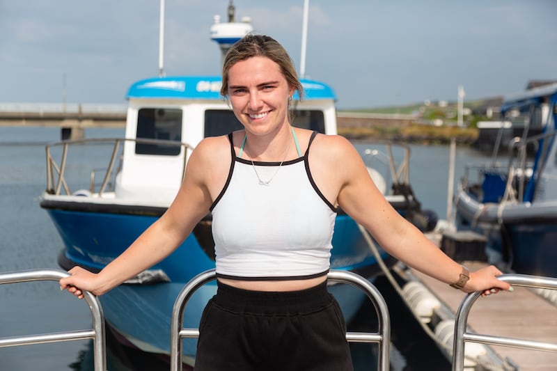 Rachel Devane: 'I love talking to people from all around the world, seeing how far they have come to see Skellig Michael.' Photograph: Stephen Power