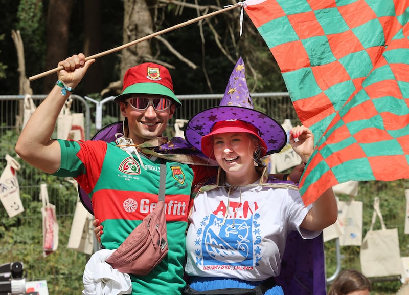 Niall Valerio from Crossmolina and Niamh Howe from Cong, Co Mayo at All Together Now. Photograph: Dara Mac Dónaill