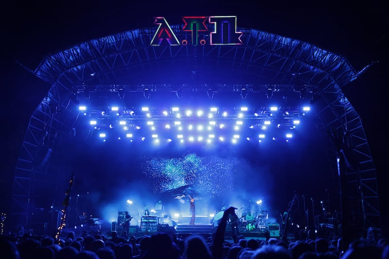 Pulp at All Together Now. Photograph: Enda O'Dowd