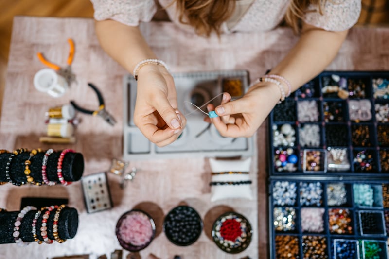 Cork woman Amy McCarthy transitioned from a career in finance and accountancy to setting up her own business making jewellery with beads. Photograph: iStock